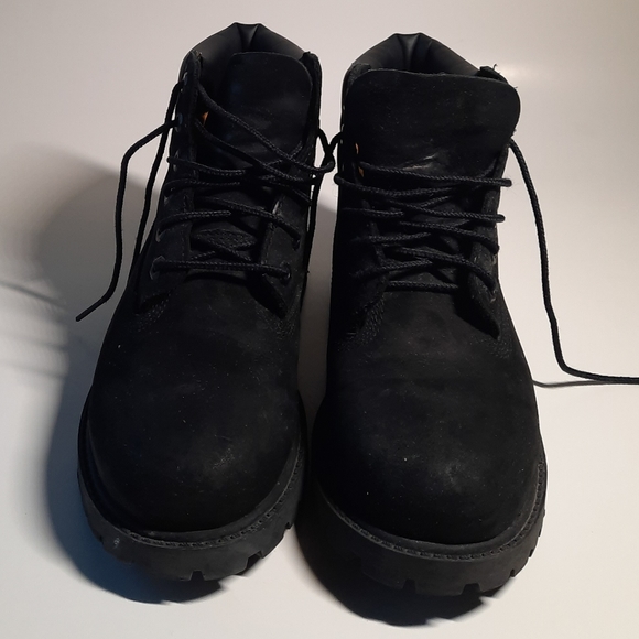 Timberland Kids Boys Girls Black Boots Size 2 - Picture 2 of 7
